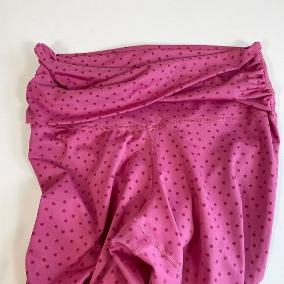 Nike Womens Yoga Dot Twist 7/8 Capri Tights Pink Size M Athletic CZ9144-633 - Picture 5 of 12